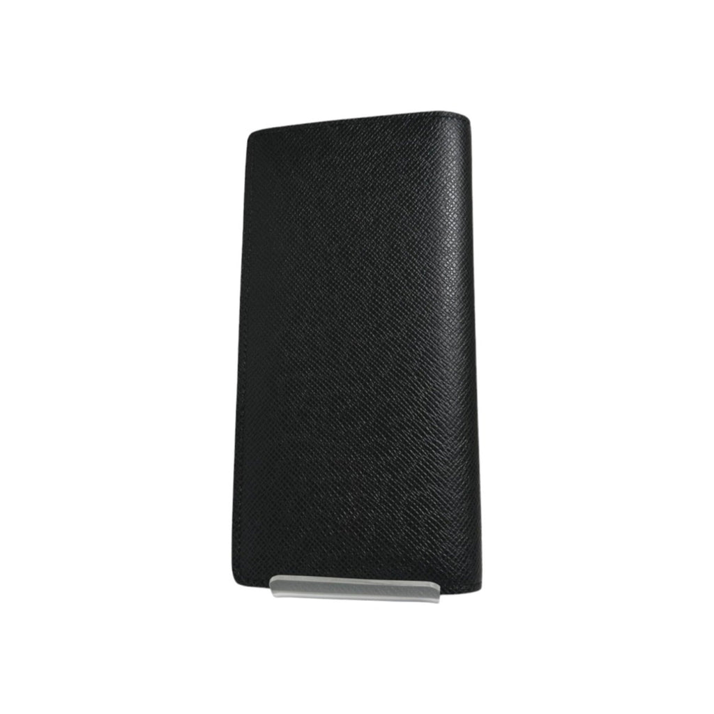 Louis Vuitton Black Taiga Leather Long Wallet (Bi-Fold) (Pre-Owned)