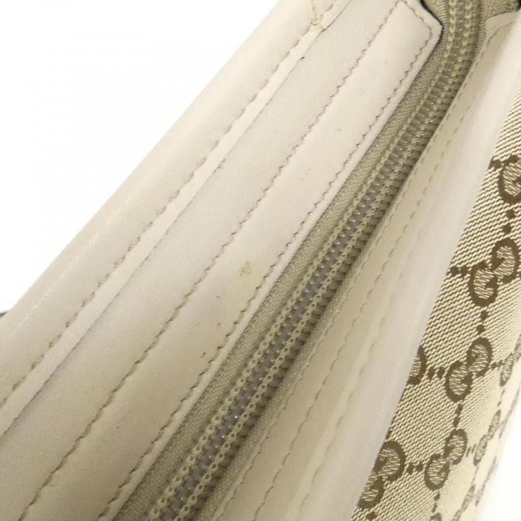 Gucci Gg Canvas Beige Ivory Gg Canvas Shoulder Bag (Pre-Owned)