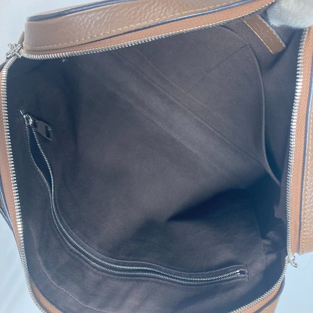 Louis Vuitton Brown Leather Briefcase Handbag Tote Bag (Pre-Owned)