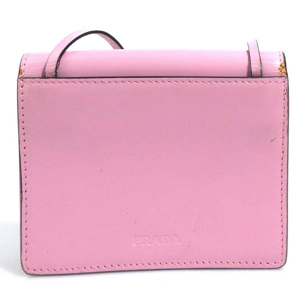 Prada Pink Leather Pochette (Pre-Owned)