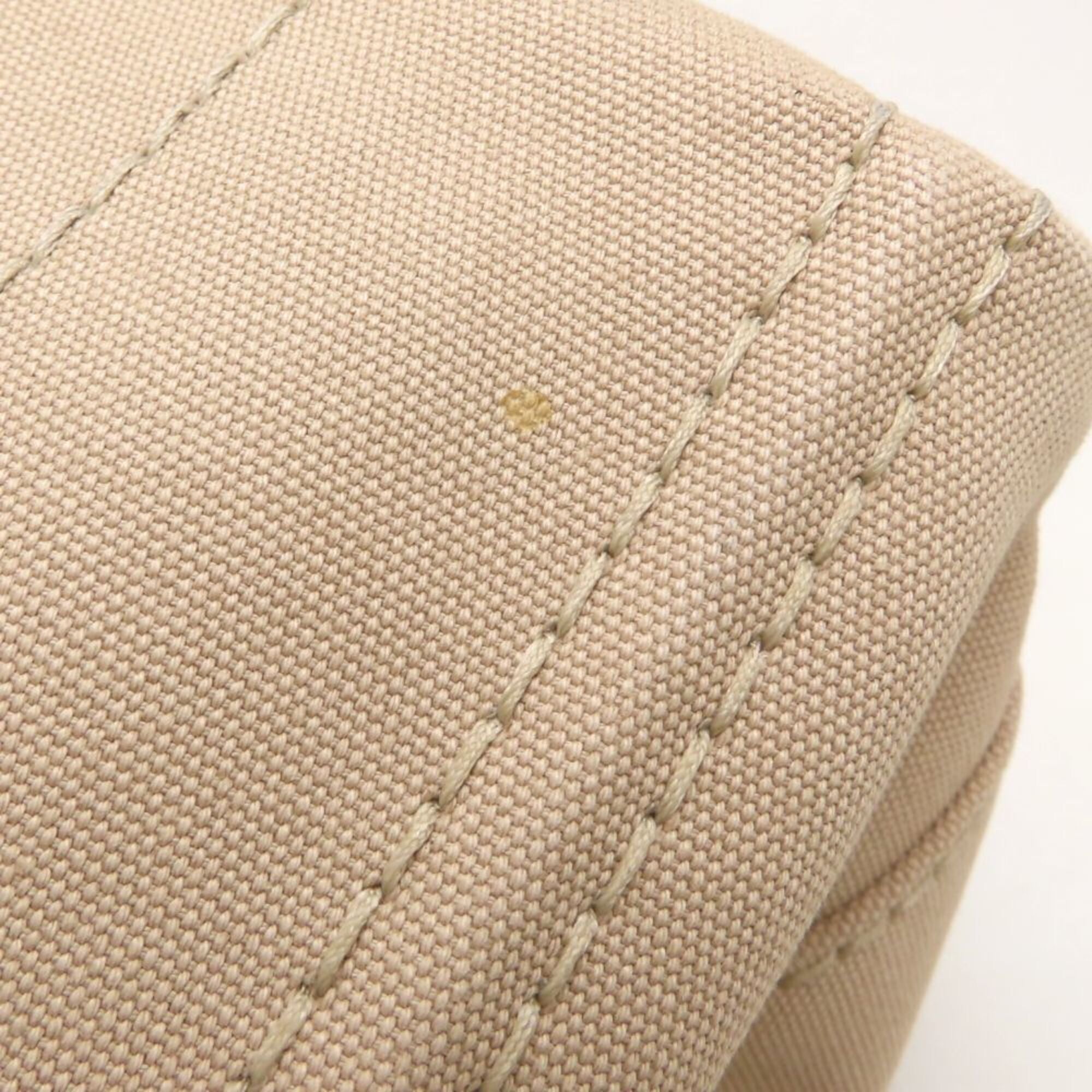 Prada Beige Canvas Handbag (Pre-Owned)