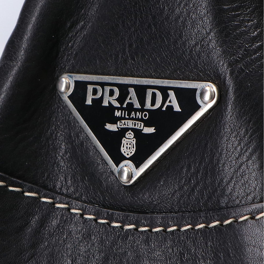 Prada Black Leather Shoulder Bag (Pre-Owned)