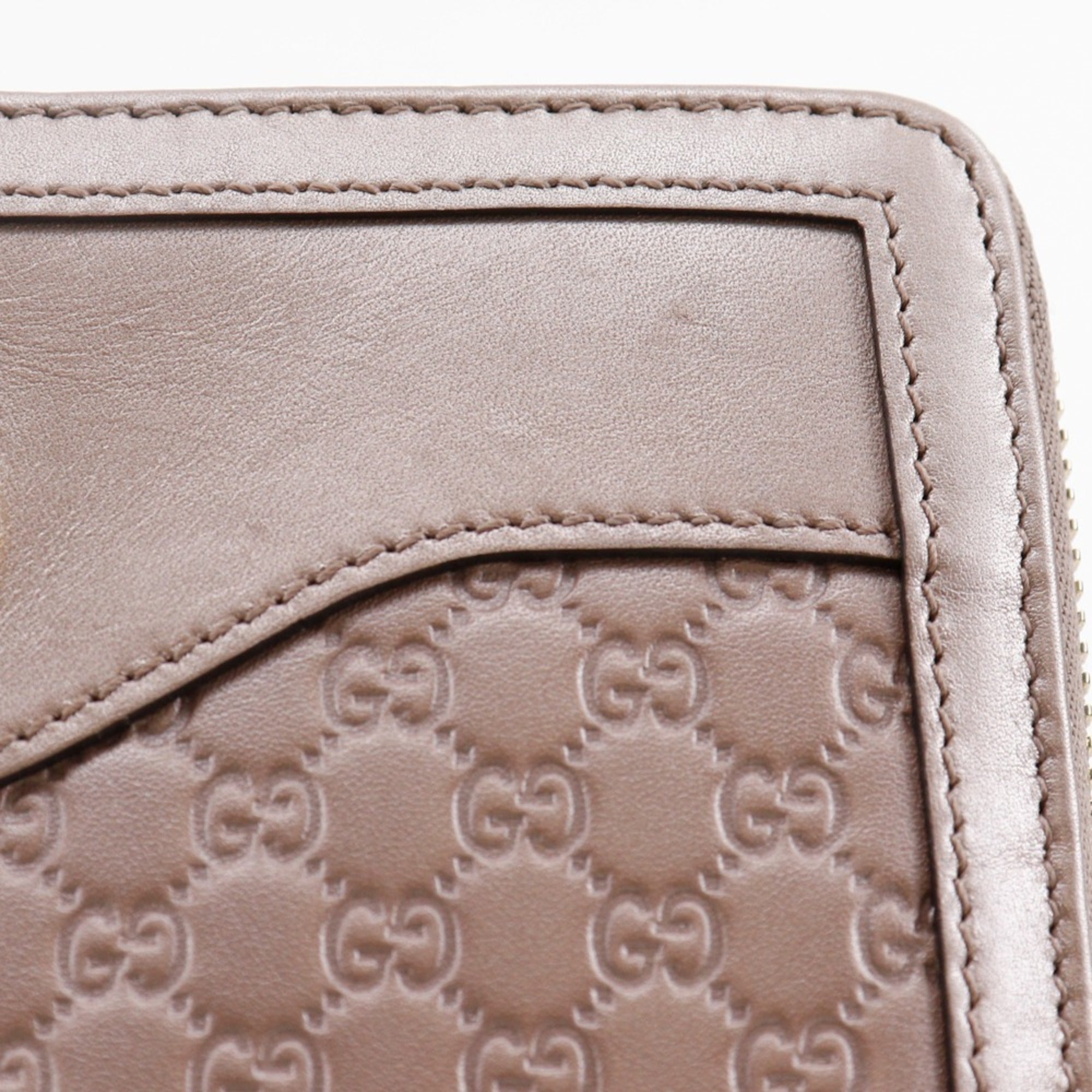 Gucci Pink Gg Leather Long Wallet (Bi-Fold) (Pre-Owned)