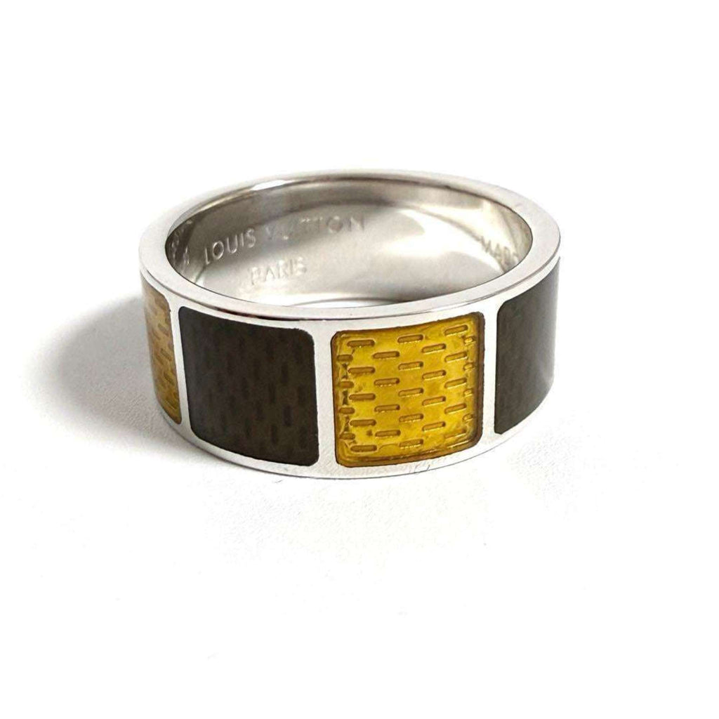 Louis Vuitton Silver 925 Band Ring (Pre-Owned)