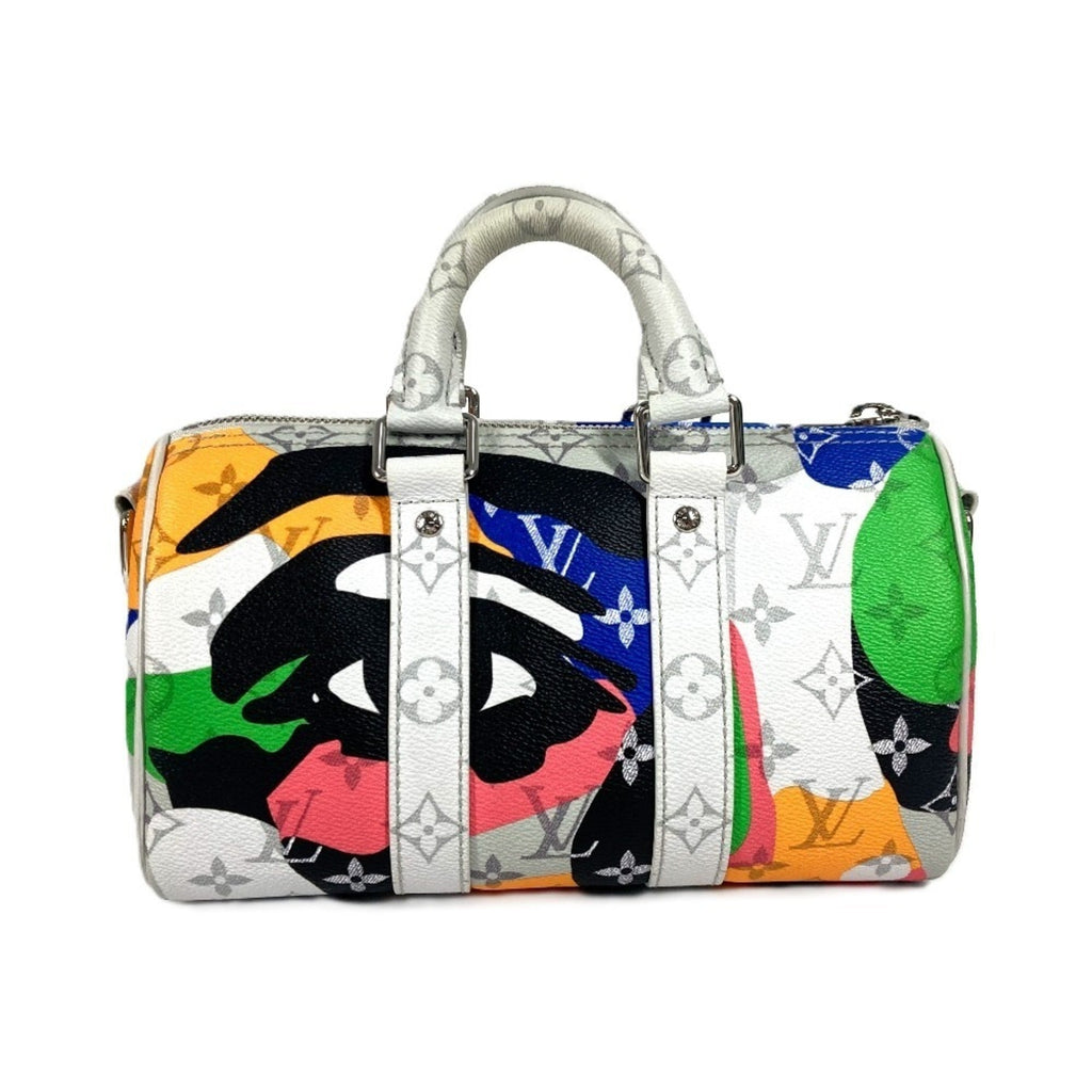 Louis Vuitton Multi-Color Monogram Leather Boston Bag Handbag Shoulder Bag (Pre-Owned)