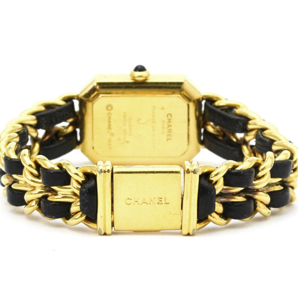 Chanel Premiere Rock Quartz Watch Plated Metal And Leather Watch (Pre-Owned)