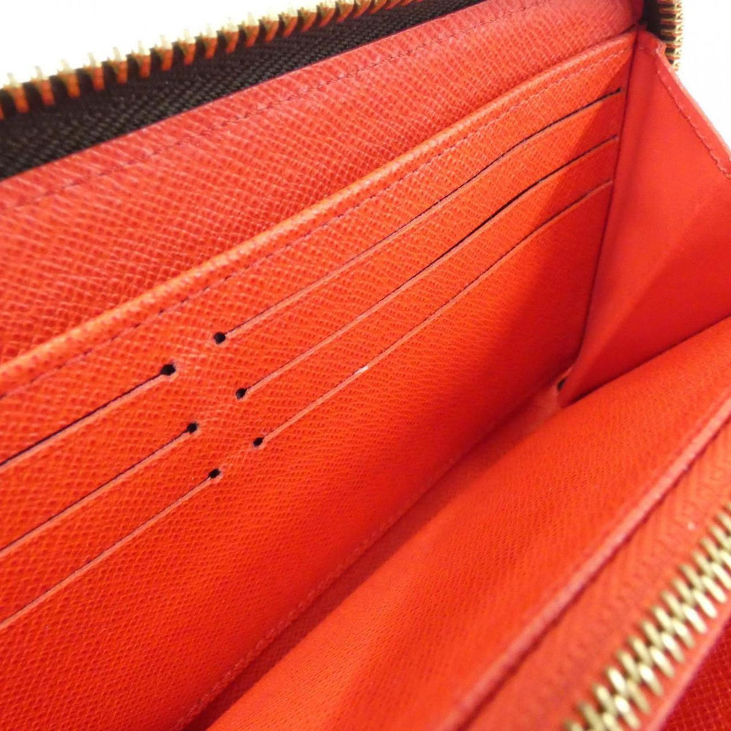 Louis Vuitton Coquelicots Marron Coated Canvas Long Wallet (Bi-Fold) (Pre-Owned)