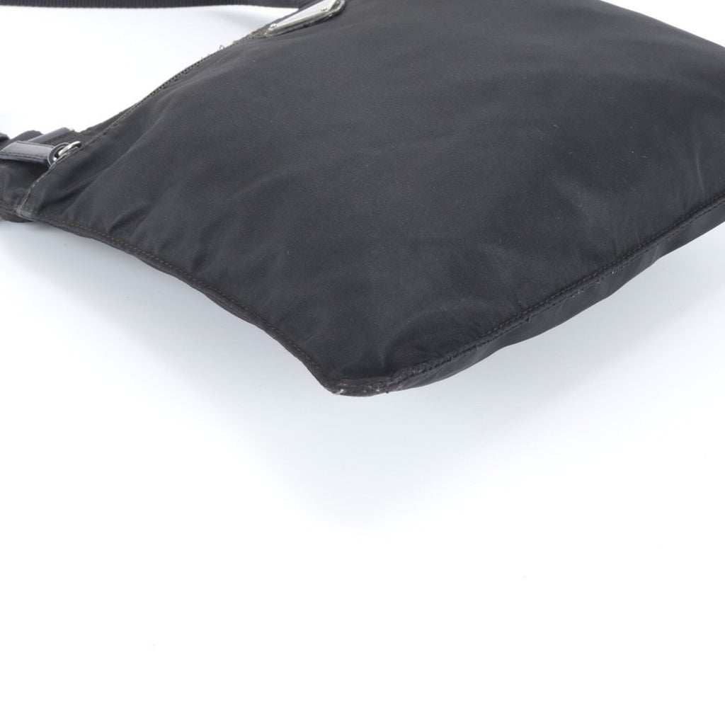 Prada Black Nylon Leather Shoulder Bag (Pre-Owned)