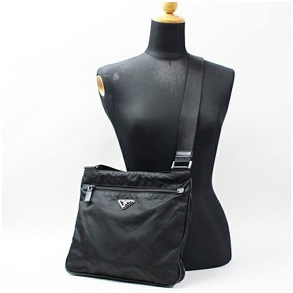 Prada Black Nylon Shoulder Bag (Pre-Owned)