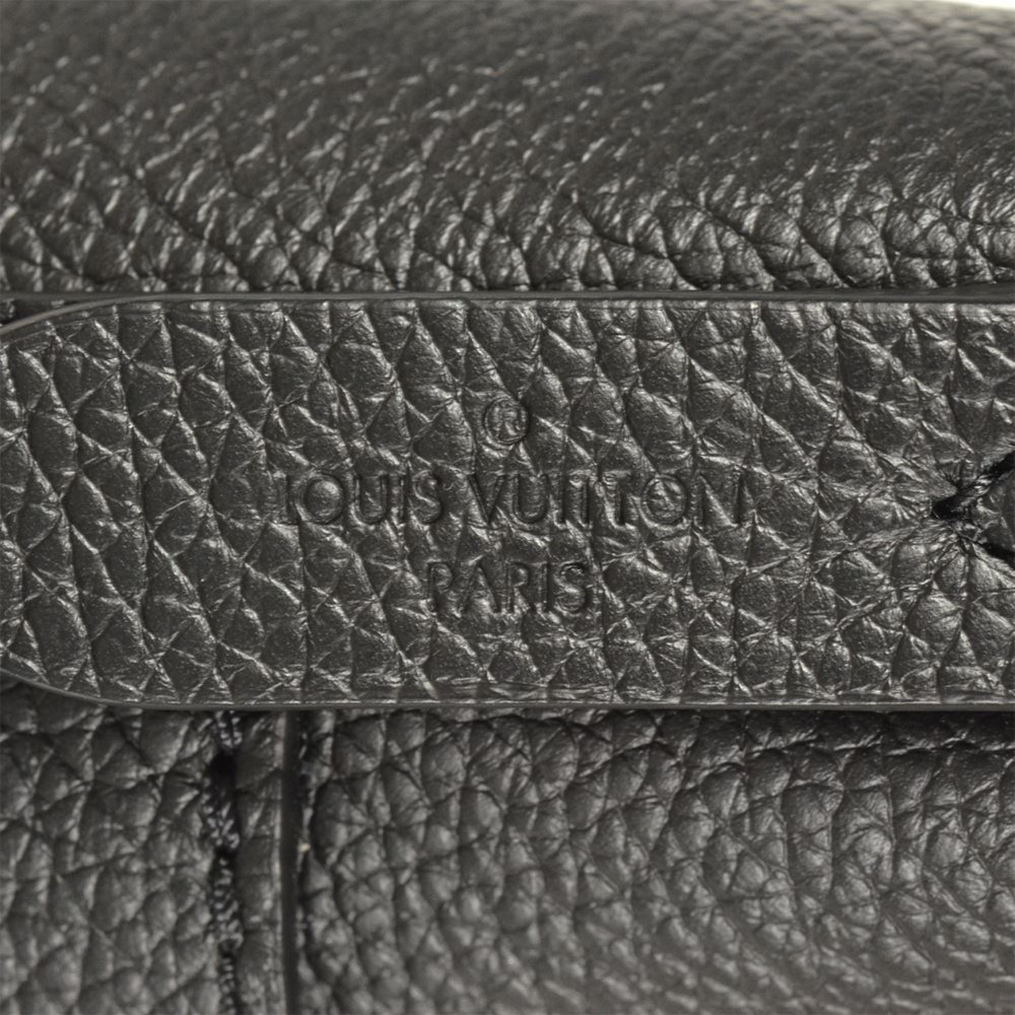 Louis Vuitton Black Noir Leather Shoulder Bag (Pre-Owned)