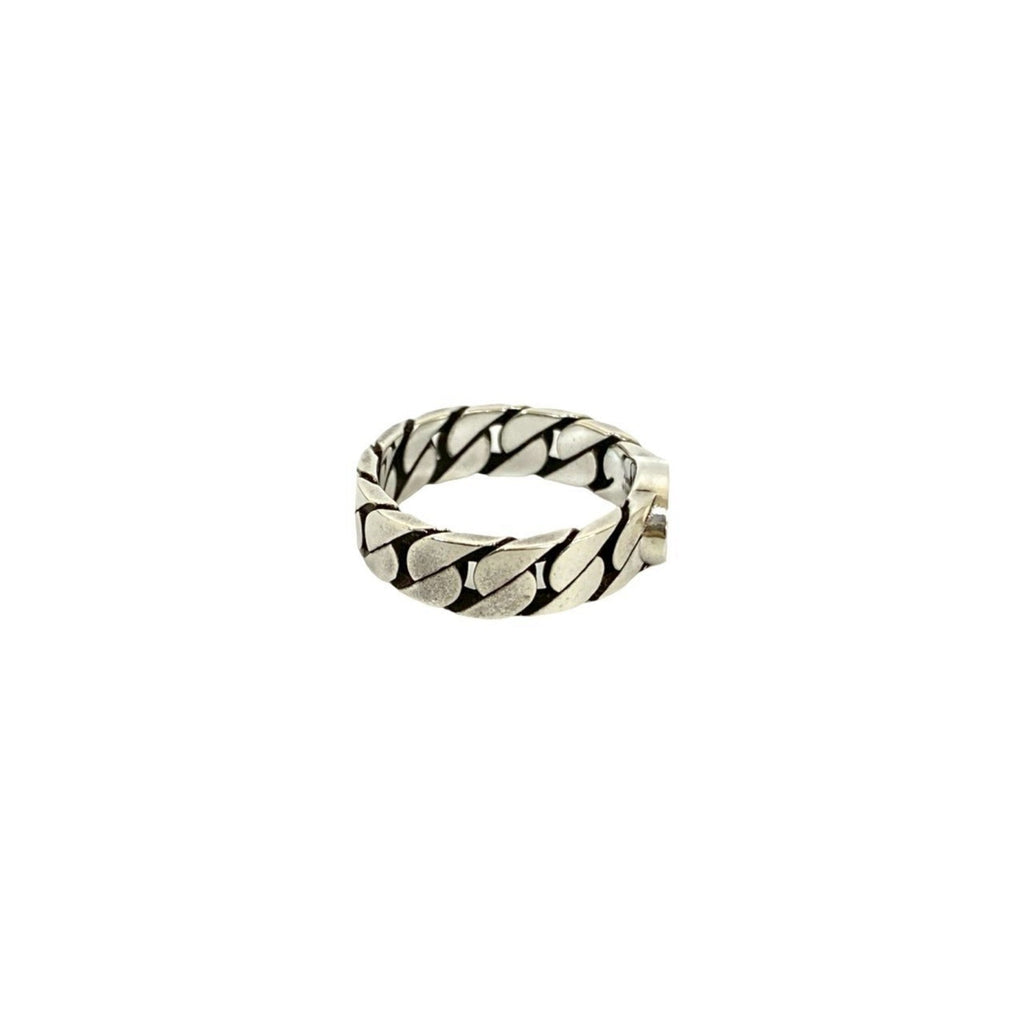 Gucci Silver Pink Silver 925 Band Ring (Pre-Owned)
