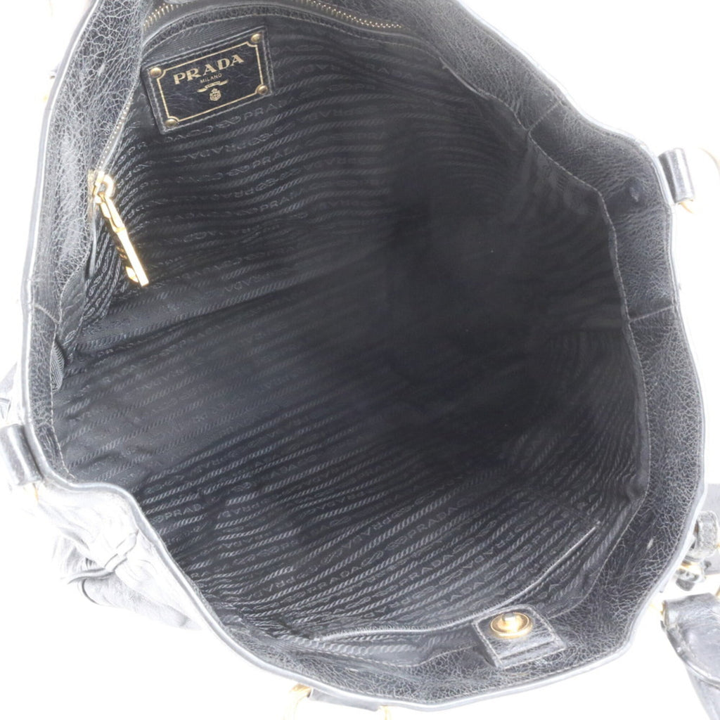 Prada Black Leather Handbag (Pre-Owned)