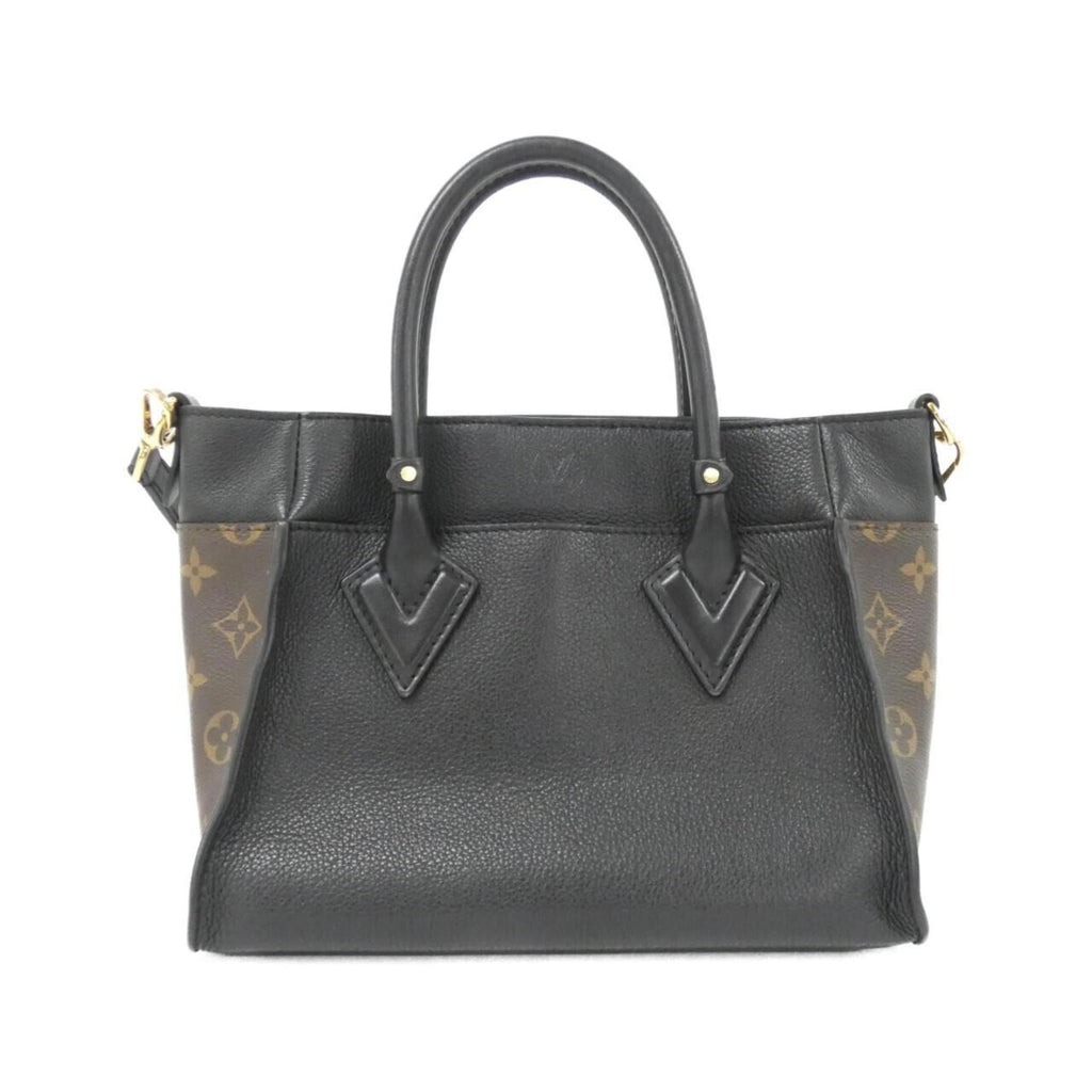 Louis Vuitton Black Coated Canvas Leather Handbag (Pre-Owned)