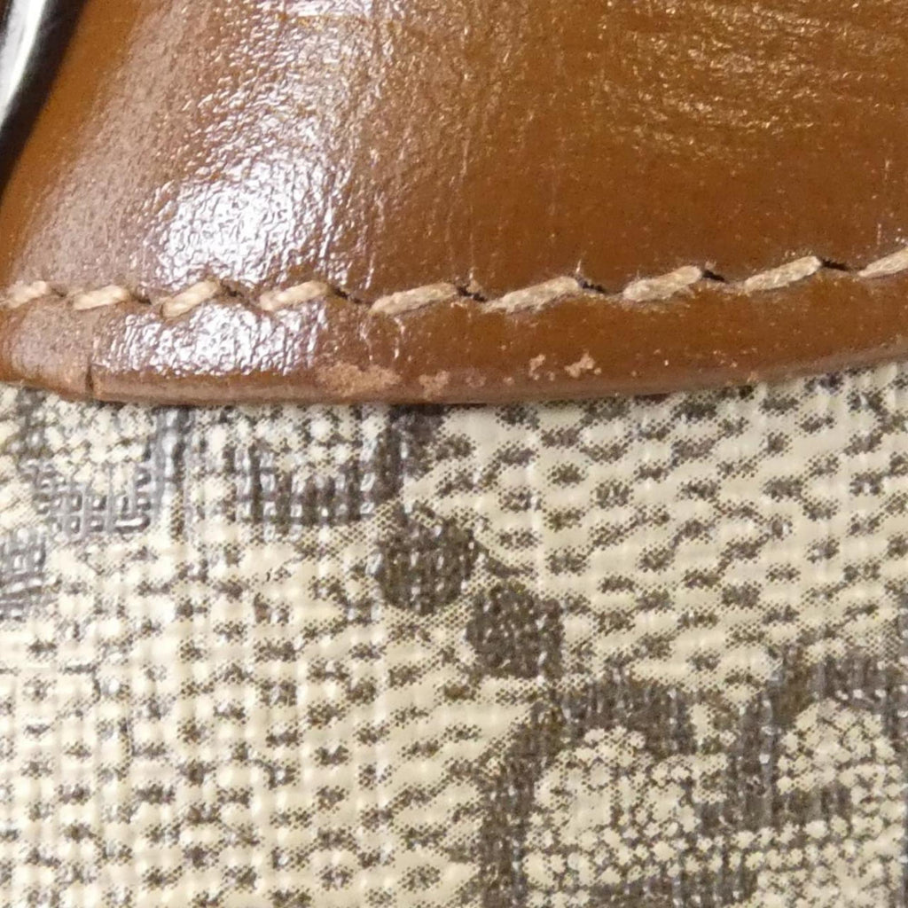 Gucci Beige Brown Gg Supreme Leather Shoulder Bag (Pre-Owned)