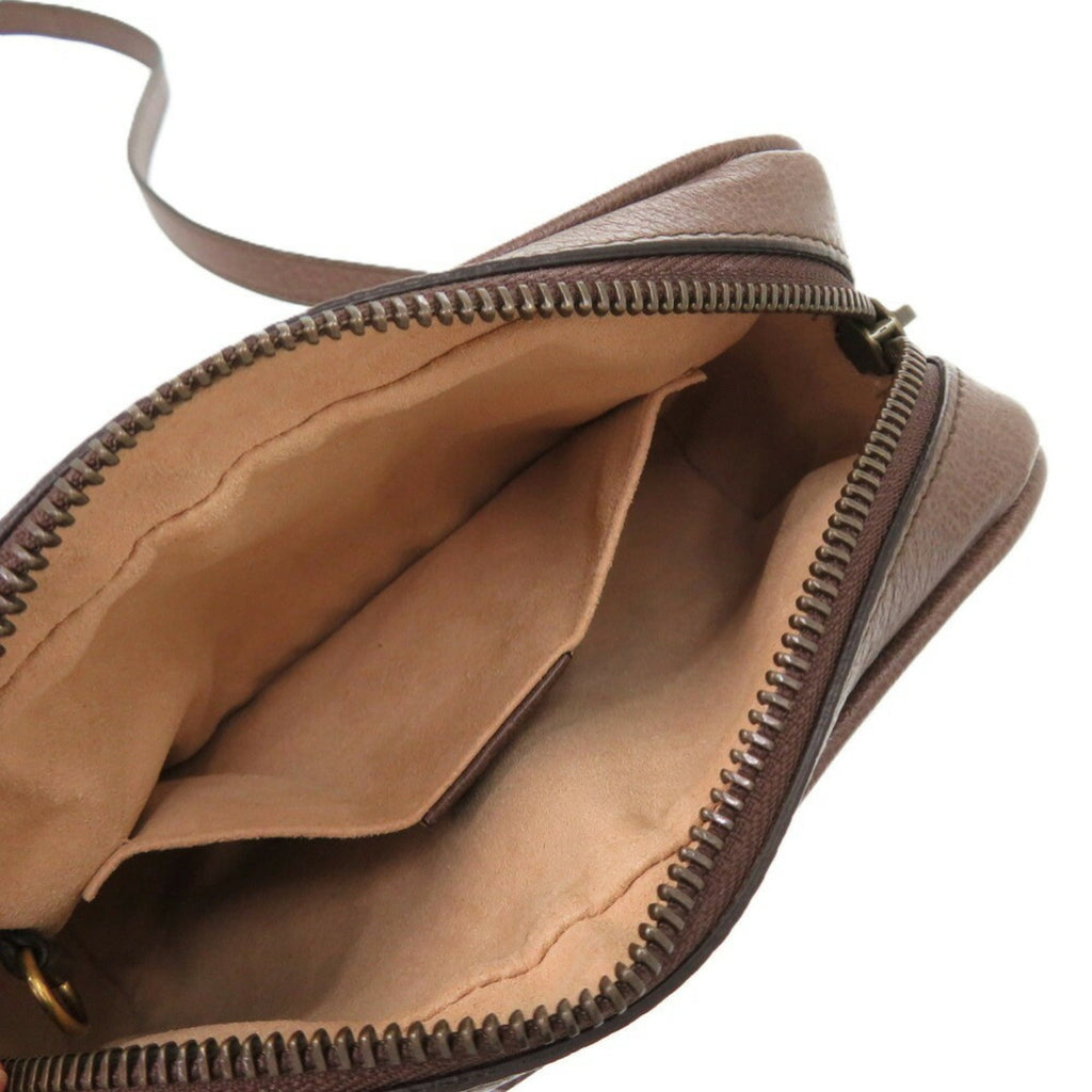 Gucci Brown Orange Gg Supreme Pvc Leather Shoulder Bag (Pre-Owned)
