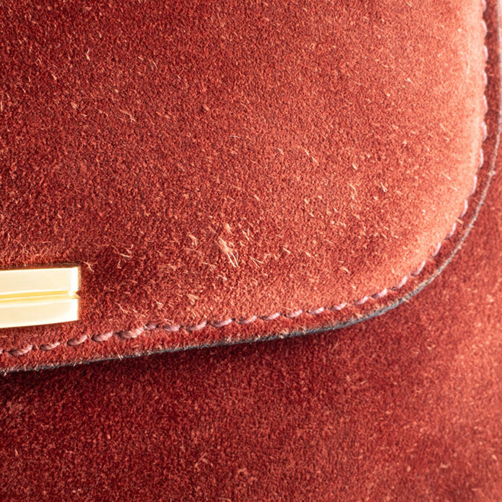 Gucci Brown Suede Handbag (Pre-Owned)