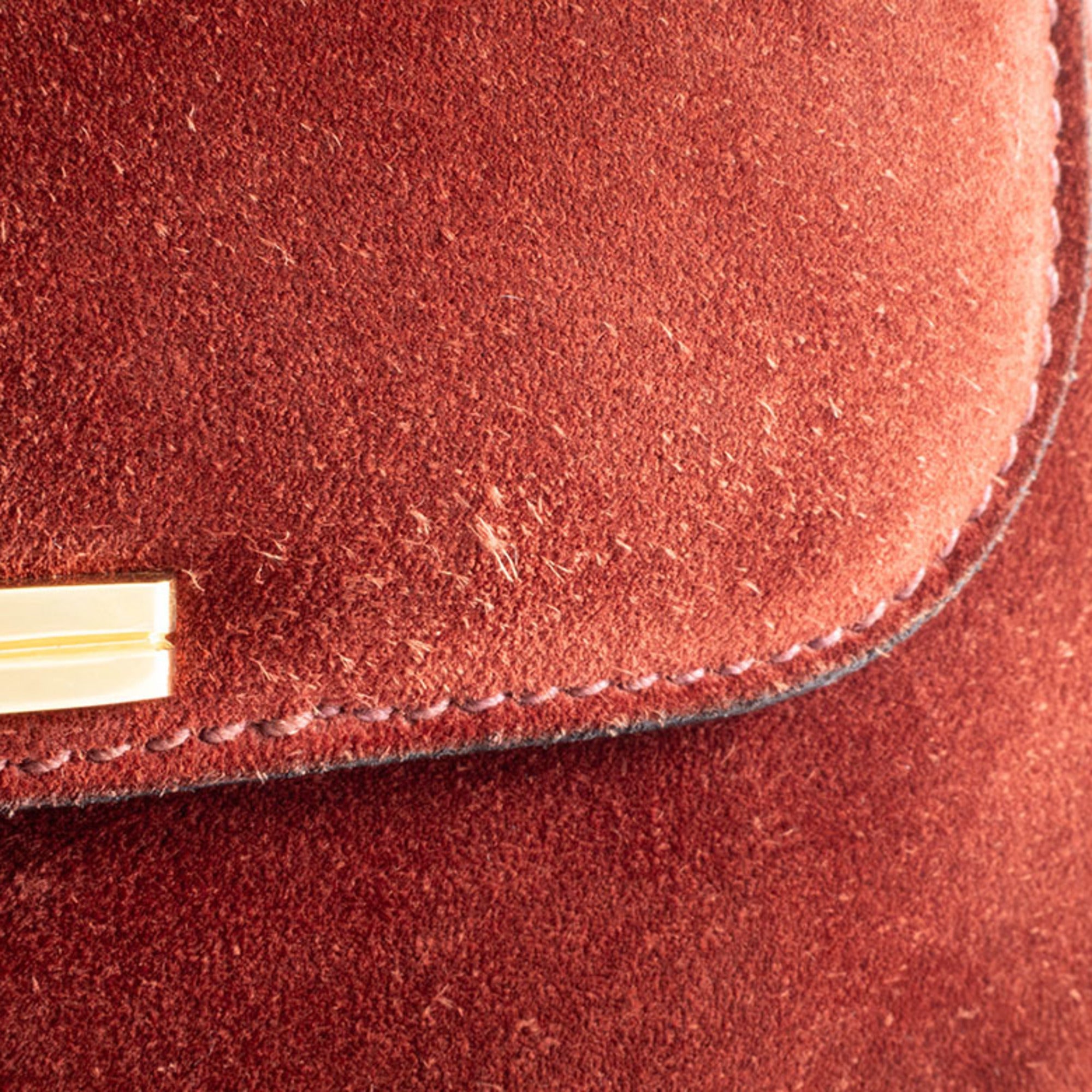 Gucci Brown Suede Handbag (Pre-Owned)