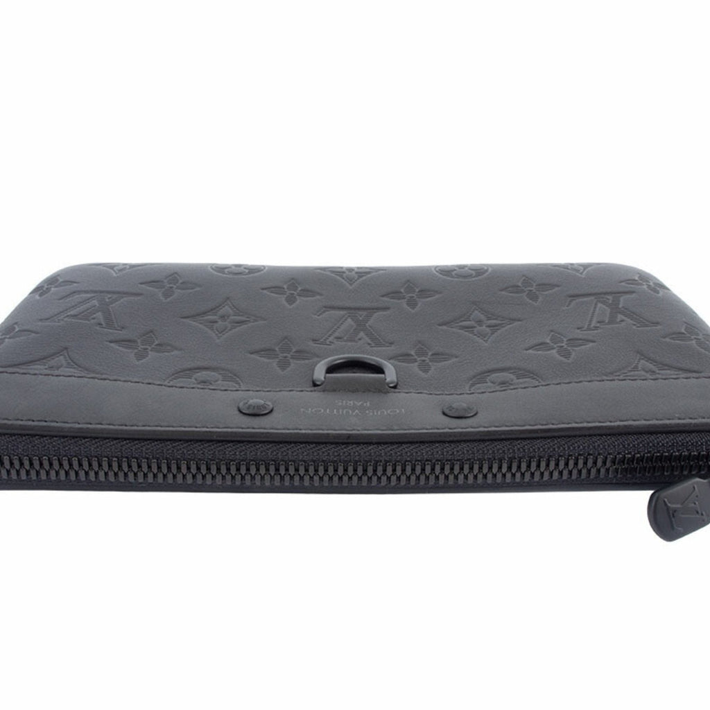 Louis Vuitton Black Monogram Shadow Clutch Bag Pochette (Pre-Owned)