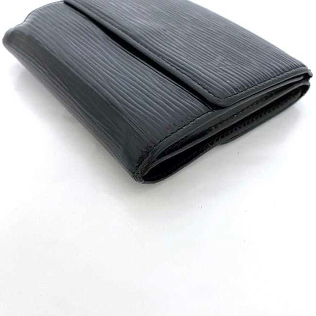 Louis Vuitton Black Noir Epi Leather Wallet (Tri-Fold) (Pre-Owned)