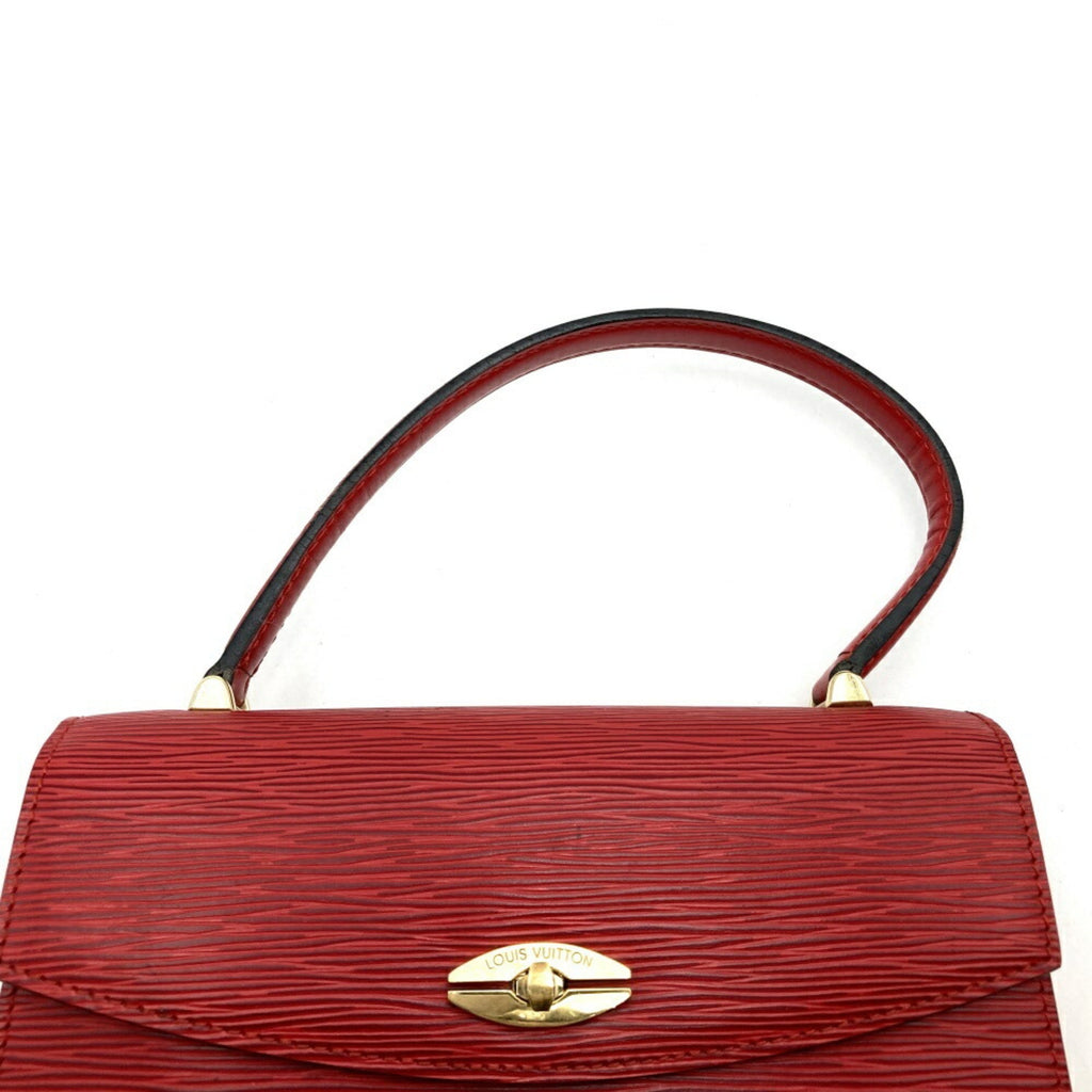 Louis Vuitton Red Color Epi Leather Handbag (Pre-Owned)