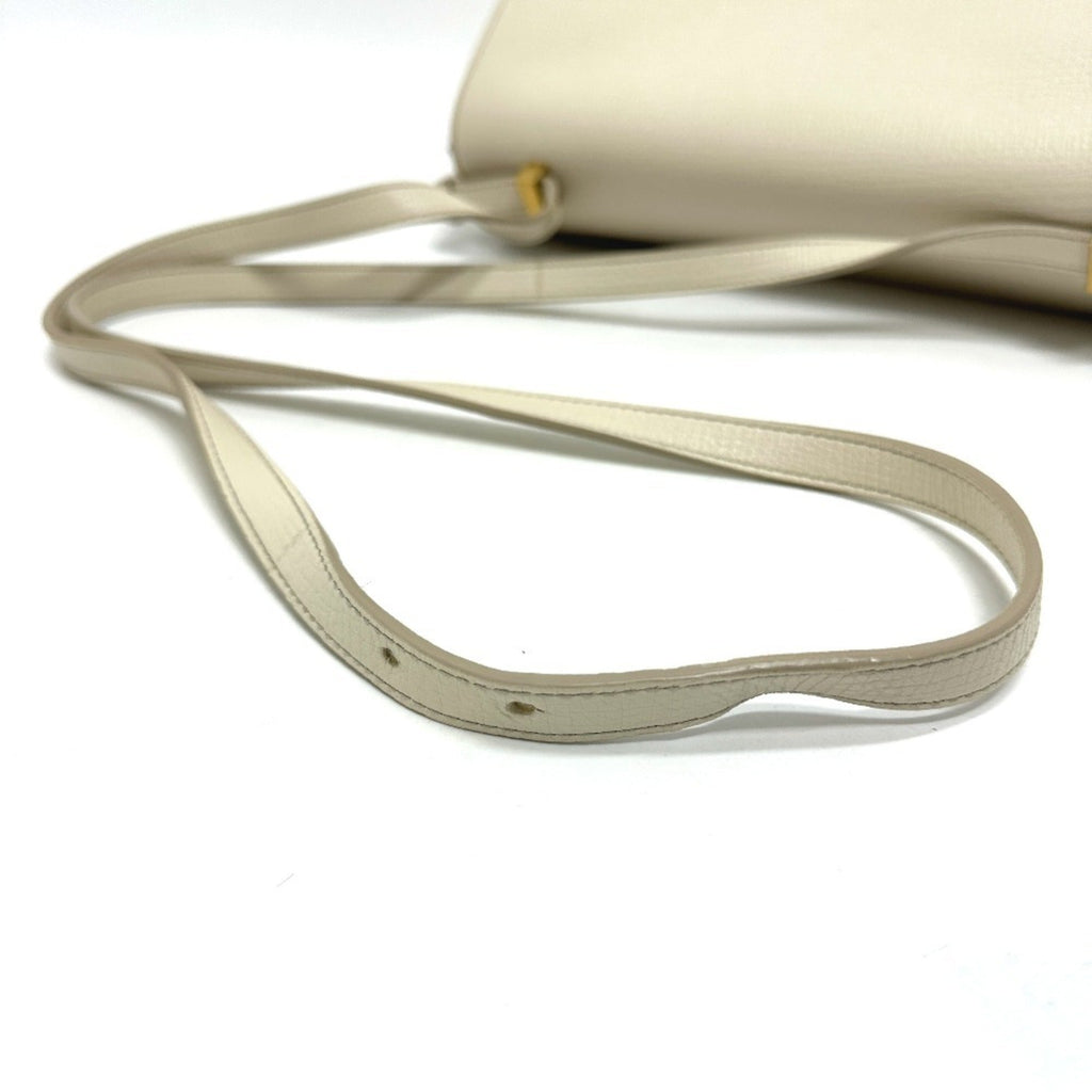 Bottega Veneta Ivory White Leather Shoulder Bag (Pre-Owned)