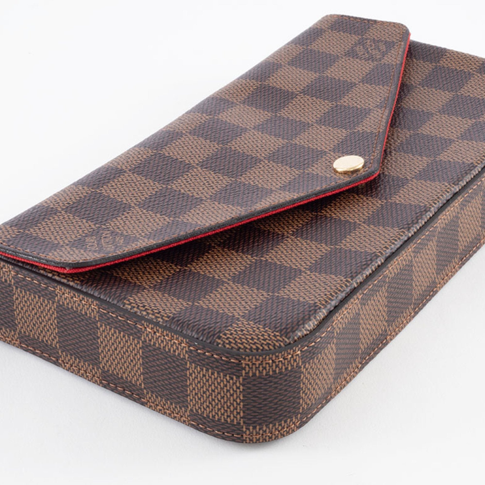 Louis Vuitton Brown Damier Canvas Ebene Damier Canvas Shoulder Bag (Pre-Owned)