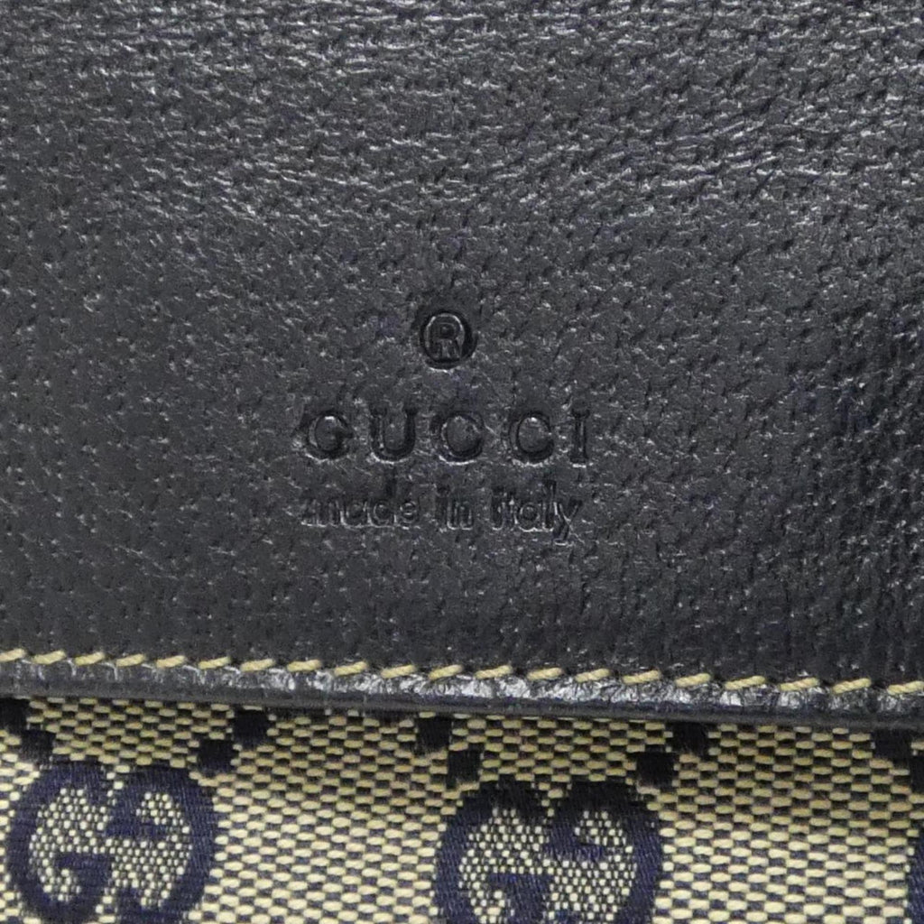 Gucci Beige Navy Gg Canvas Fanny Pack (Pre-Owned)