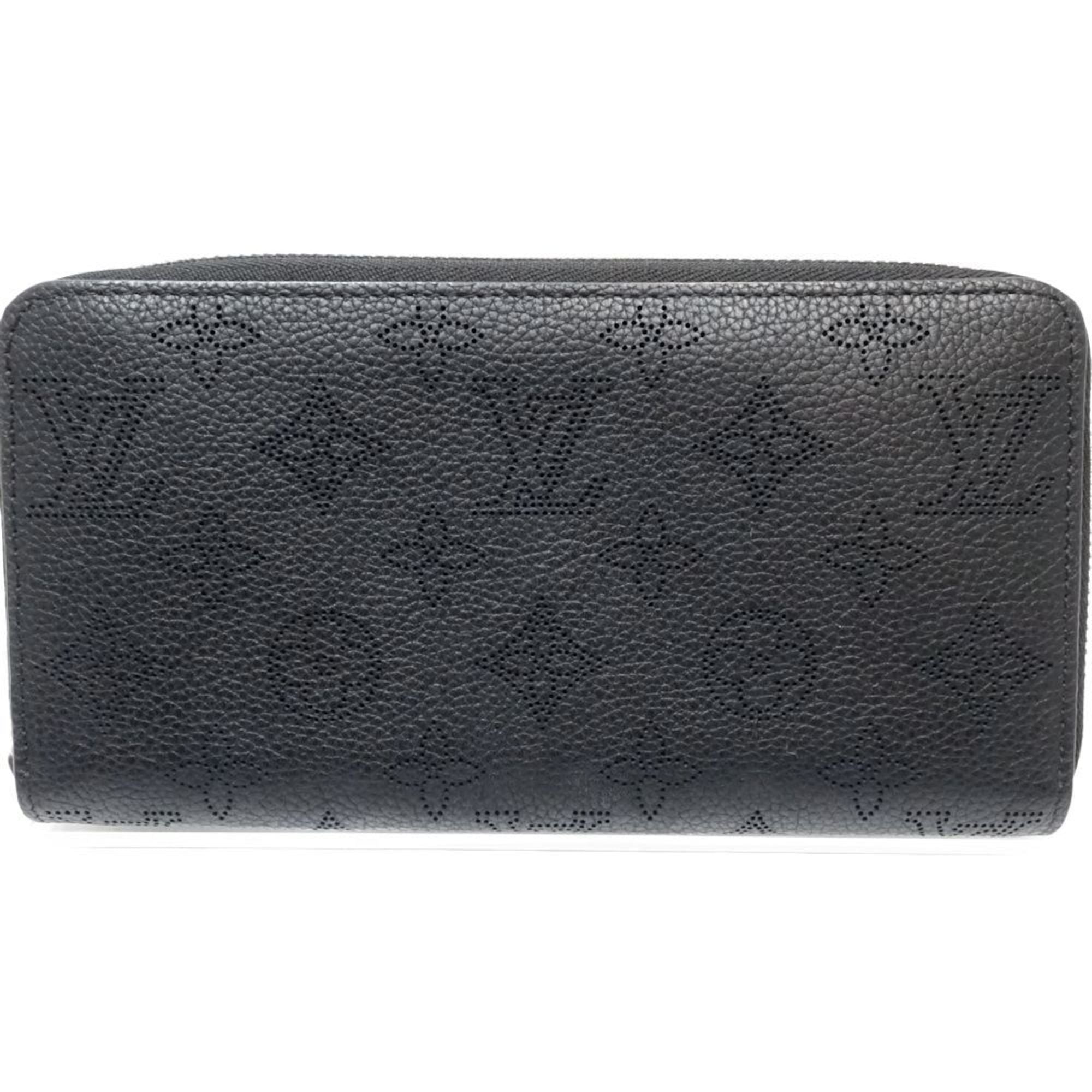 Louis Vuitton Noir Leather Coin Purse/Coin Case (Pre-Owned)