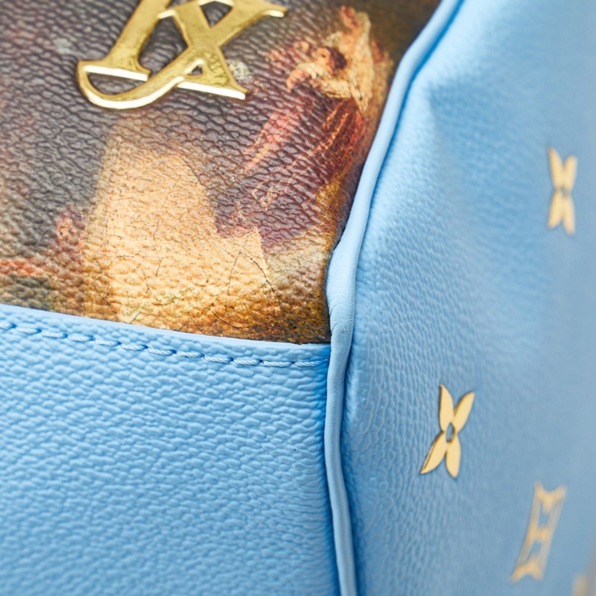 Louis Vuitton Blue Multi-Color Pvc Leather Handbag (Pre-Owned)