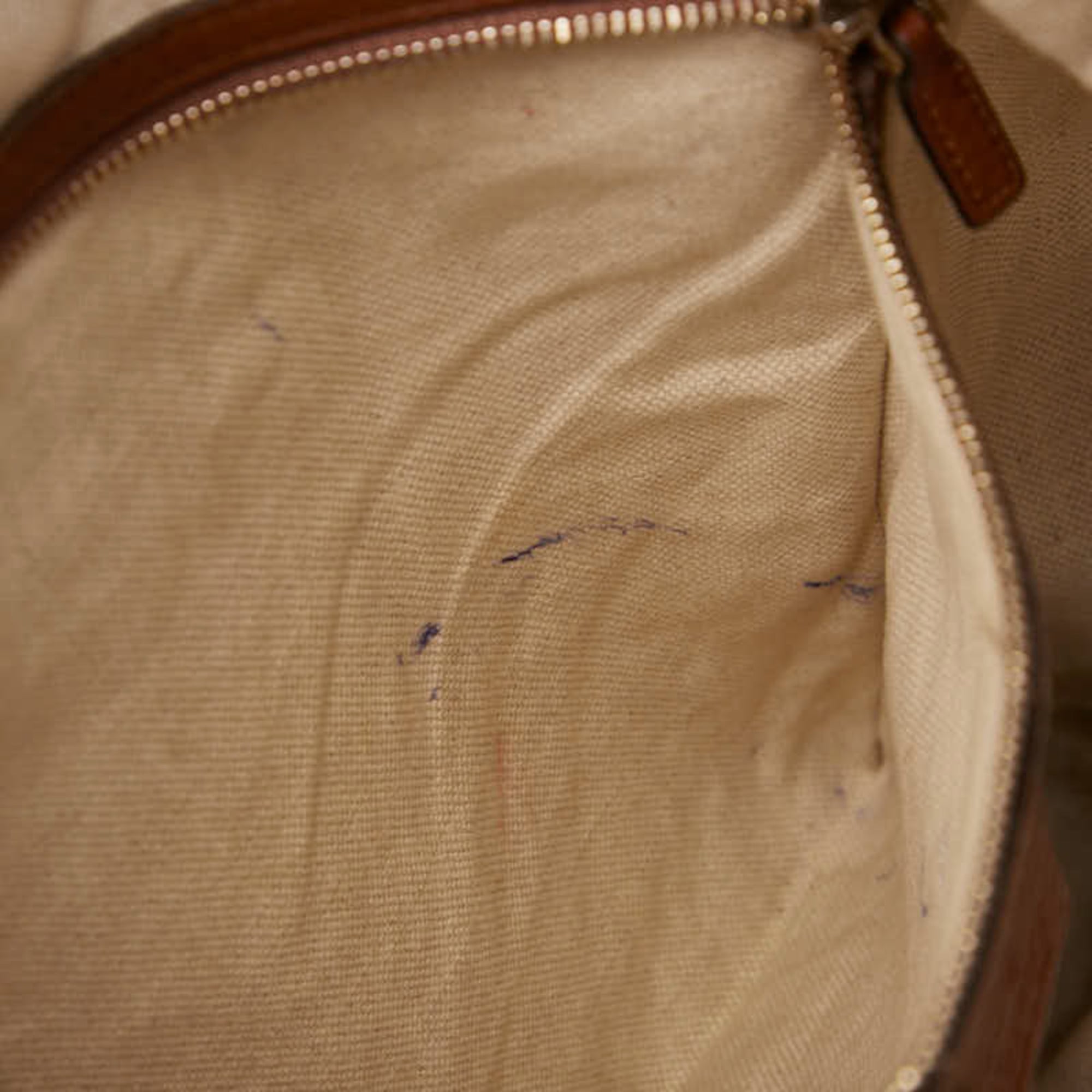 Gucci Brown Leather Shoulder Bag (Pre-Owned)