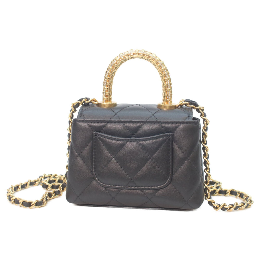 Chanel Black Leather Shoulder Bag (Pre-Owned)