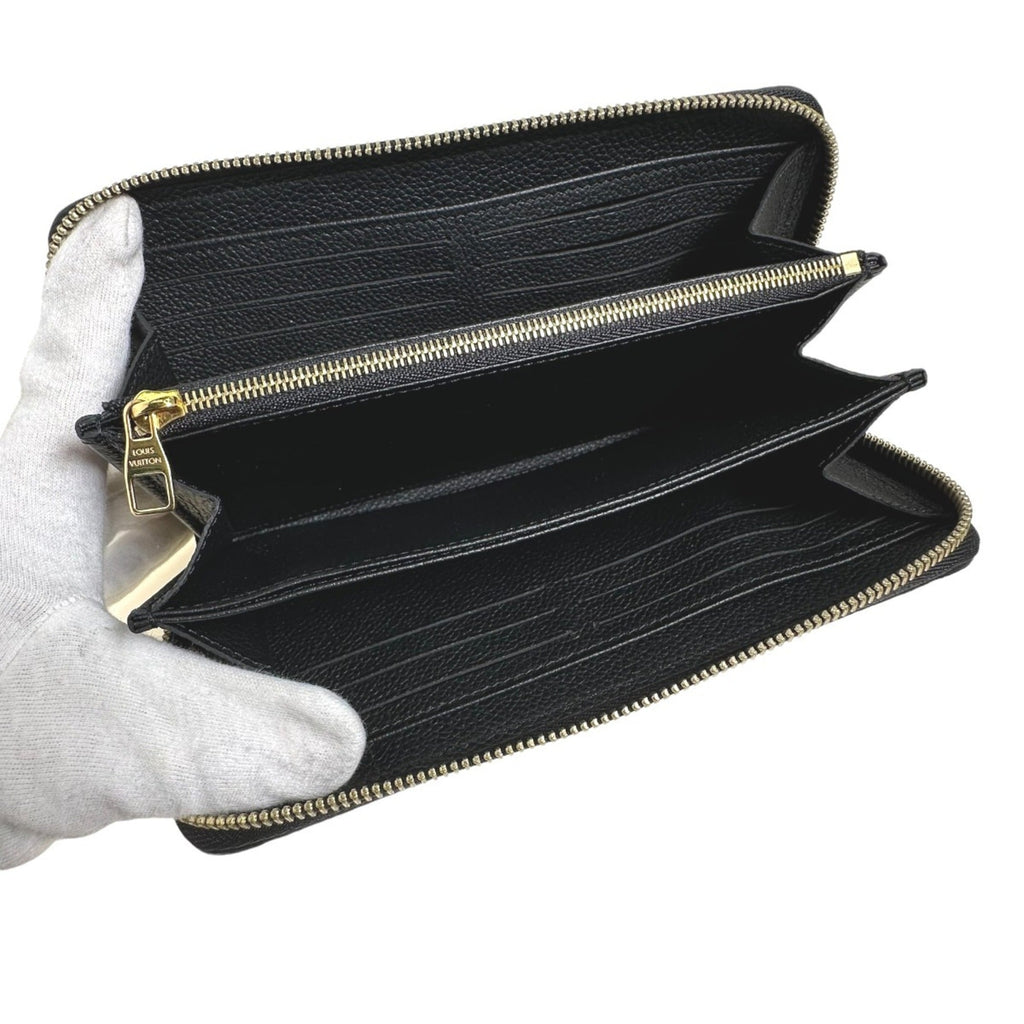 Louis Vuitton Black Monogram Empreinte Long Wallet (Bi-Fold) (Pre-Owned)