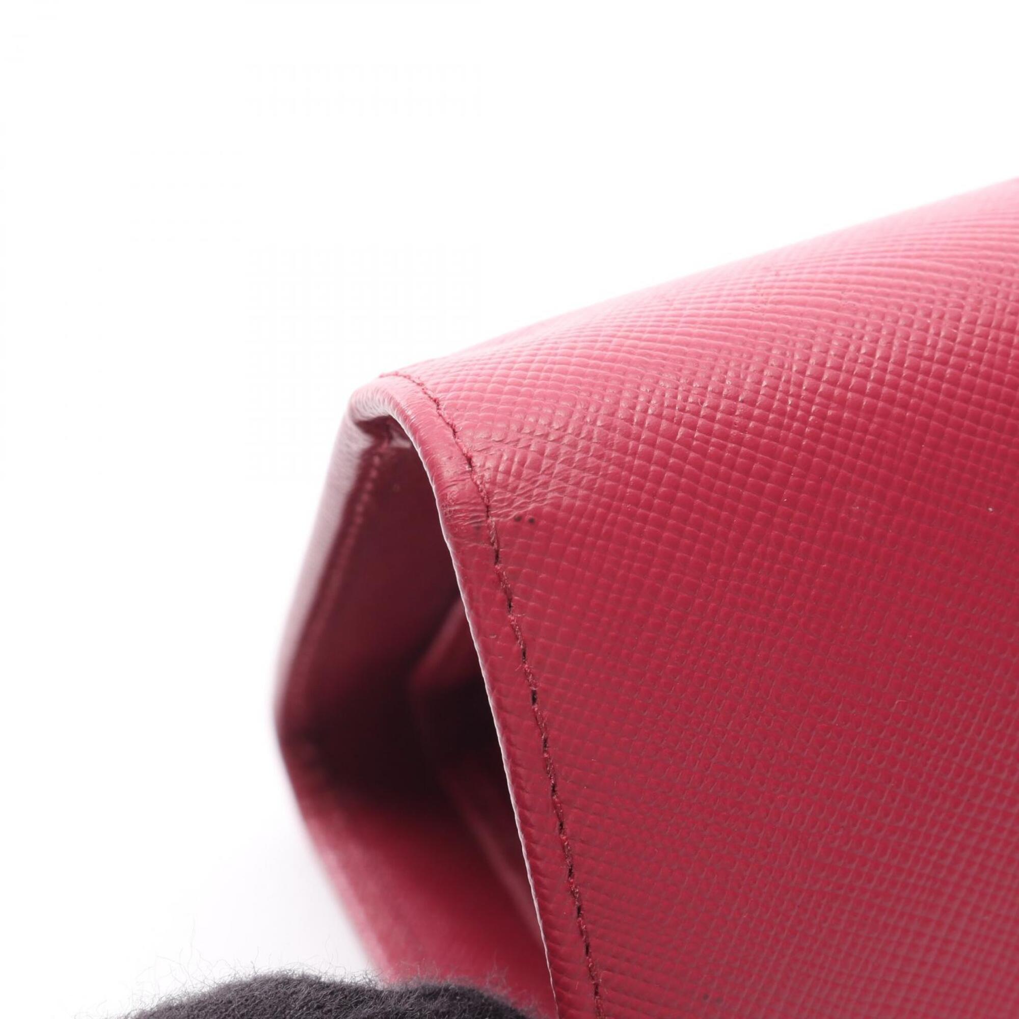 Prada Pink Leather Wallet (Tri-Fold) (Pre-Owned)