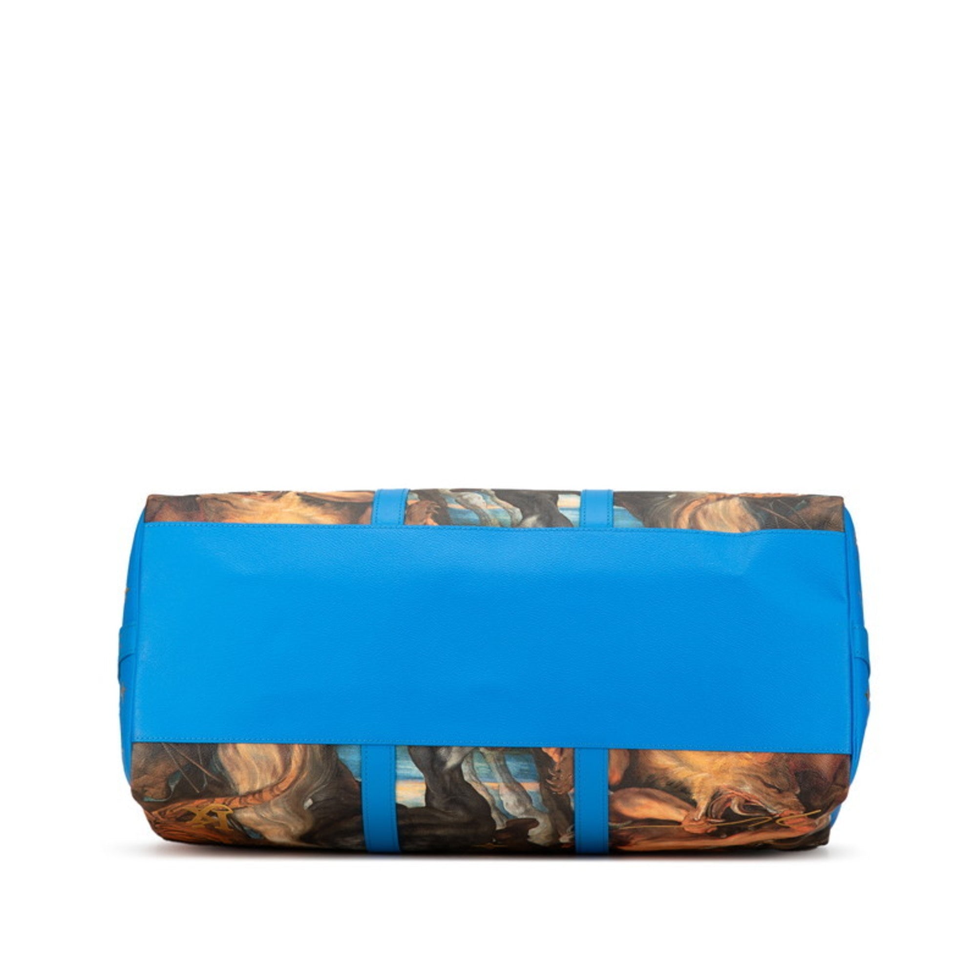 Louis Vuitton Blue Multi-Color Pvc Leather Boston Bag Shoulder Bag (Pre-Owned)