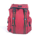 Gucci Black Red Color Nylon Canvas Backpack (Pre-Owned)