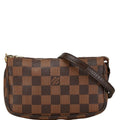 Louis Vuitton Brown Pvc Leather Handbag Pochette Pouch (Pre-Owned)