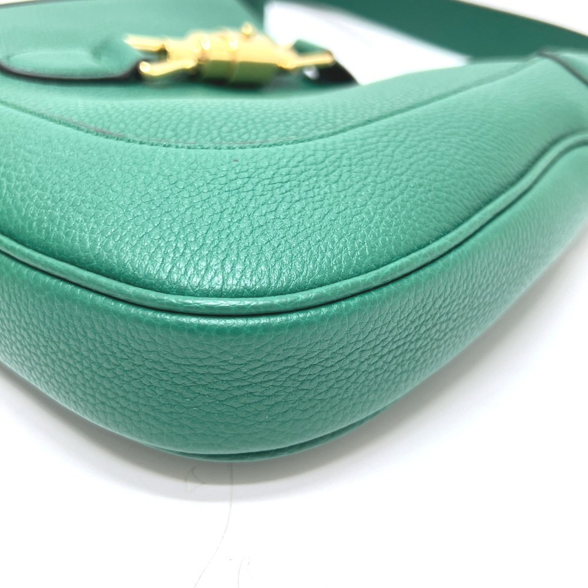 Gucci Green Leather Shoulder Bag (Pre-Owned)