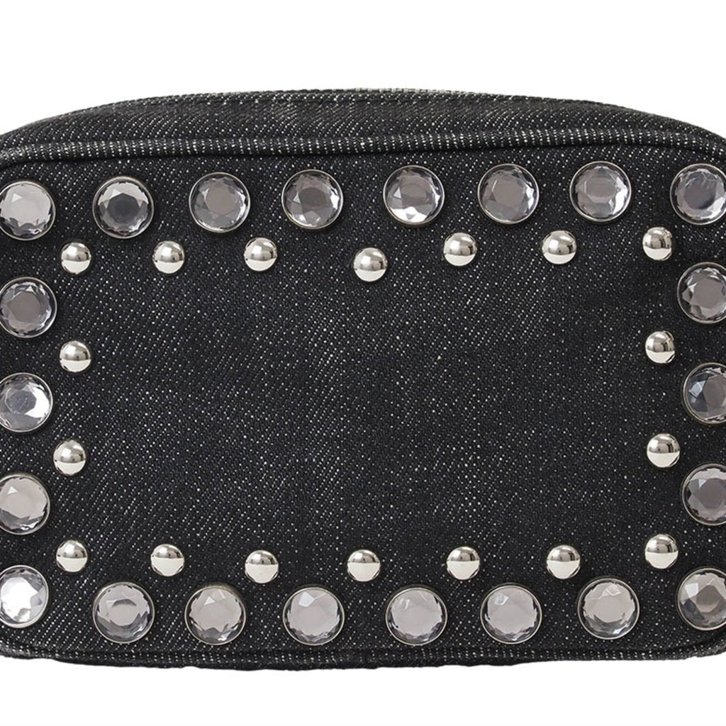 Prada Black Cotton Pochette Pouch Shoulder Bag (Pre-Owned)