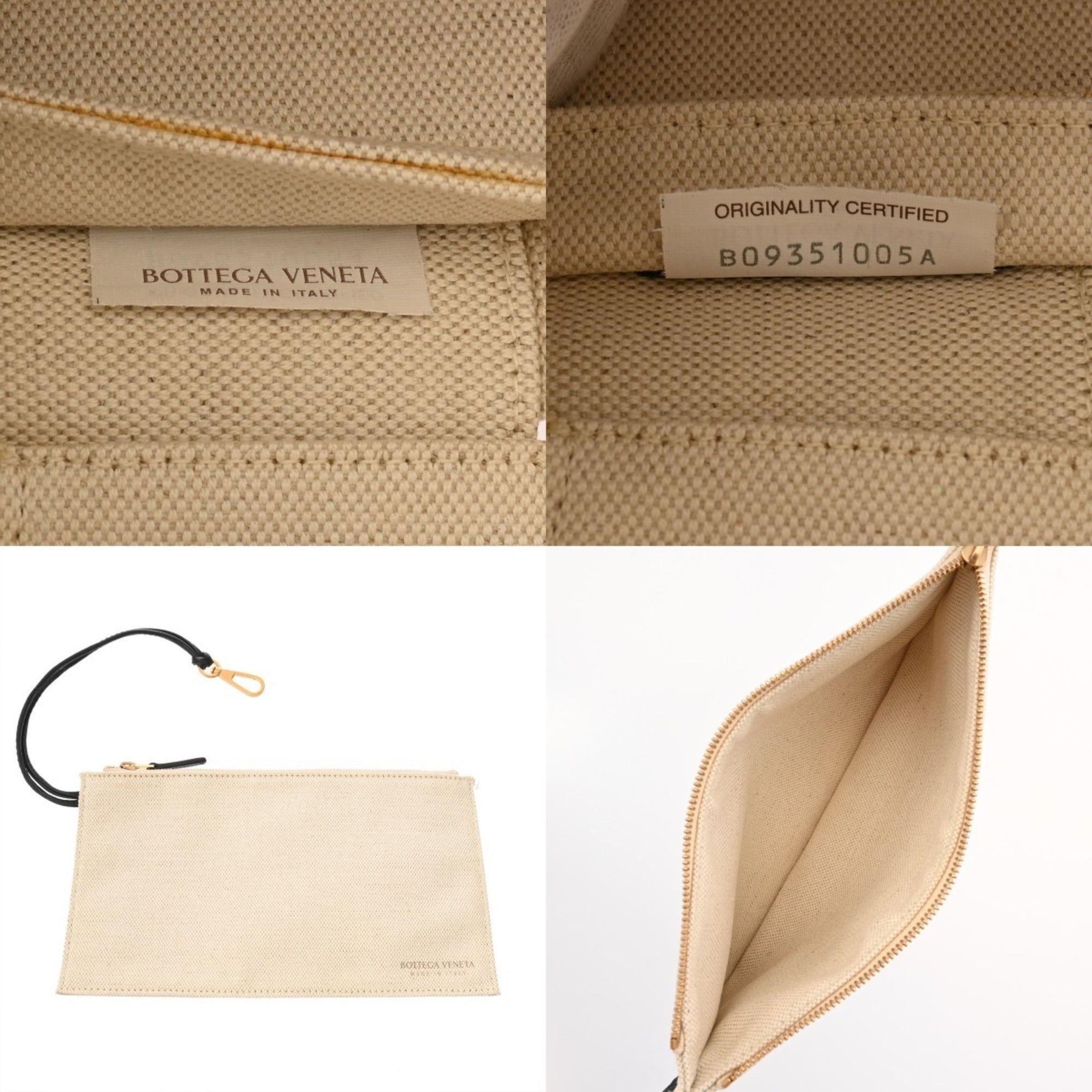 Bottega Veneta Ivory Canvas Tote Bag (Pre-Owned)