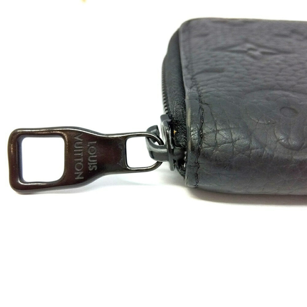 Louis Vuitton Black Noir Leather Coin Purse/Coin Case (Pre-Owned)