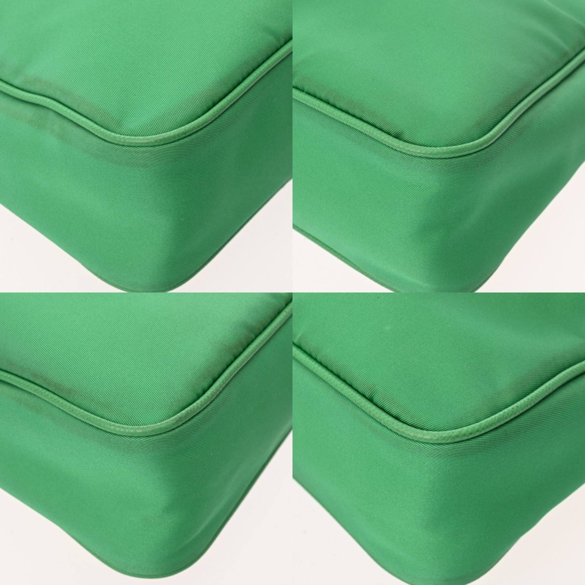 Prada Green Nylon Shoulder Bag (Pre-Owned)