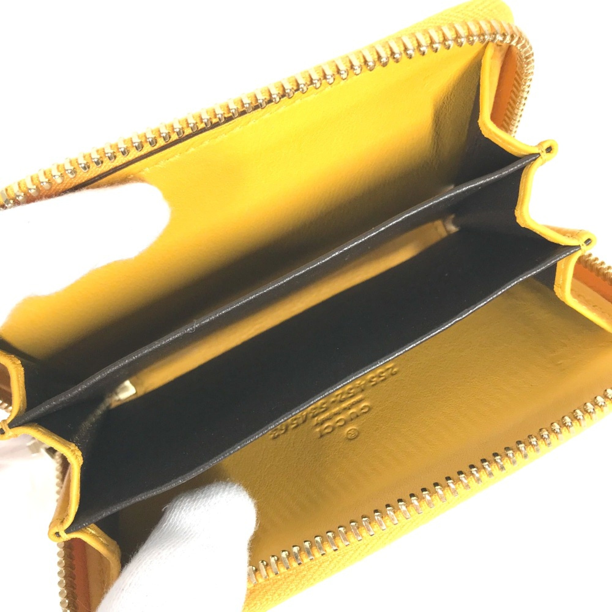 Gucci Yellow Patent Leather Coin Purse/Coin Case (Pre-Owned)