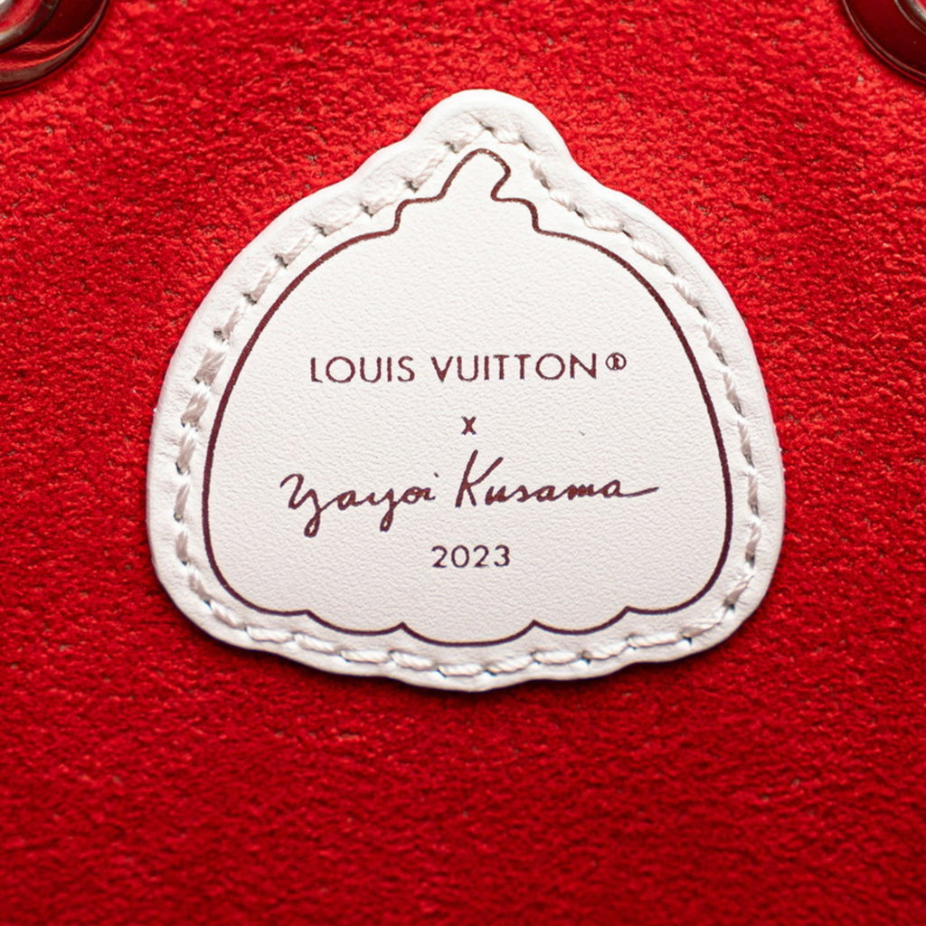 Louis Vuitton Red Color White Leather Handbag Shoulder Bag (Pre-Owned)