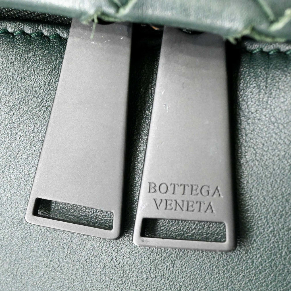 Bottega Veneta Green Intrecciato Backpack (Pre-Owned)
