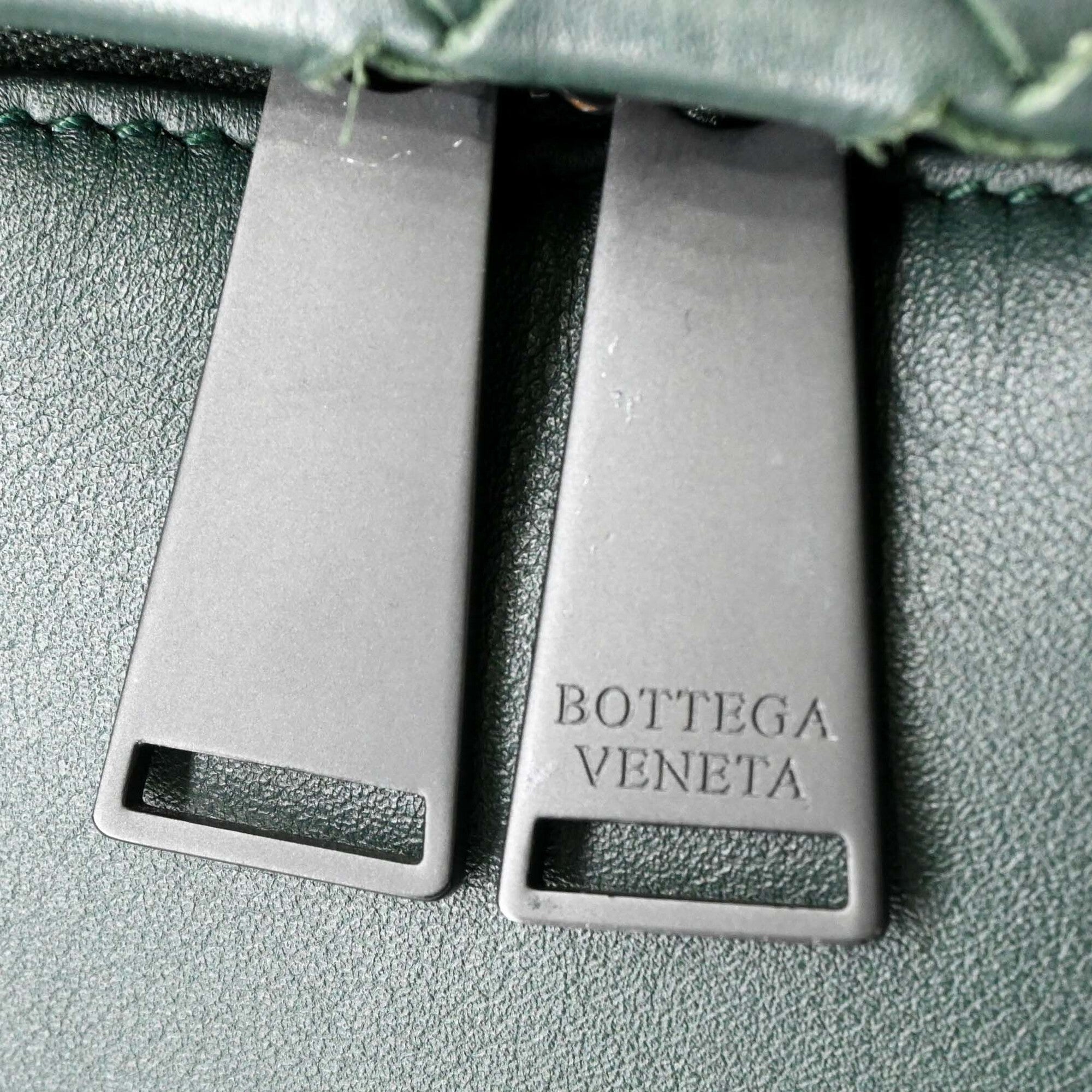 Bottega Veneta Green Intrecciato Backpack (Pre-Owned)