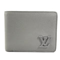 Louis Vuitton Gray Leather Wallet (Bi-Fold) (Pre-Owned)