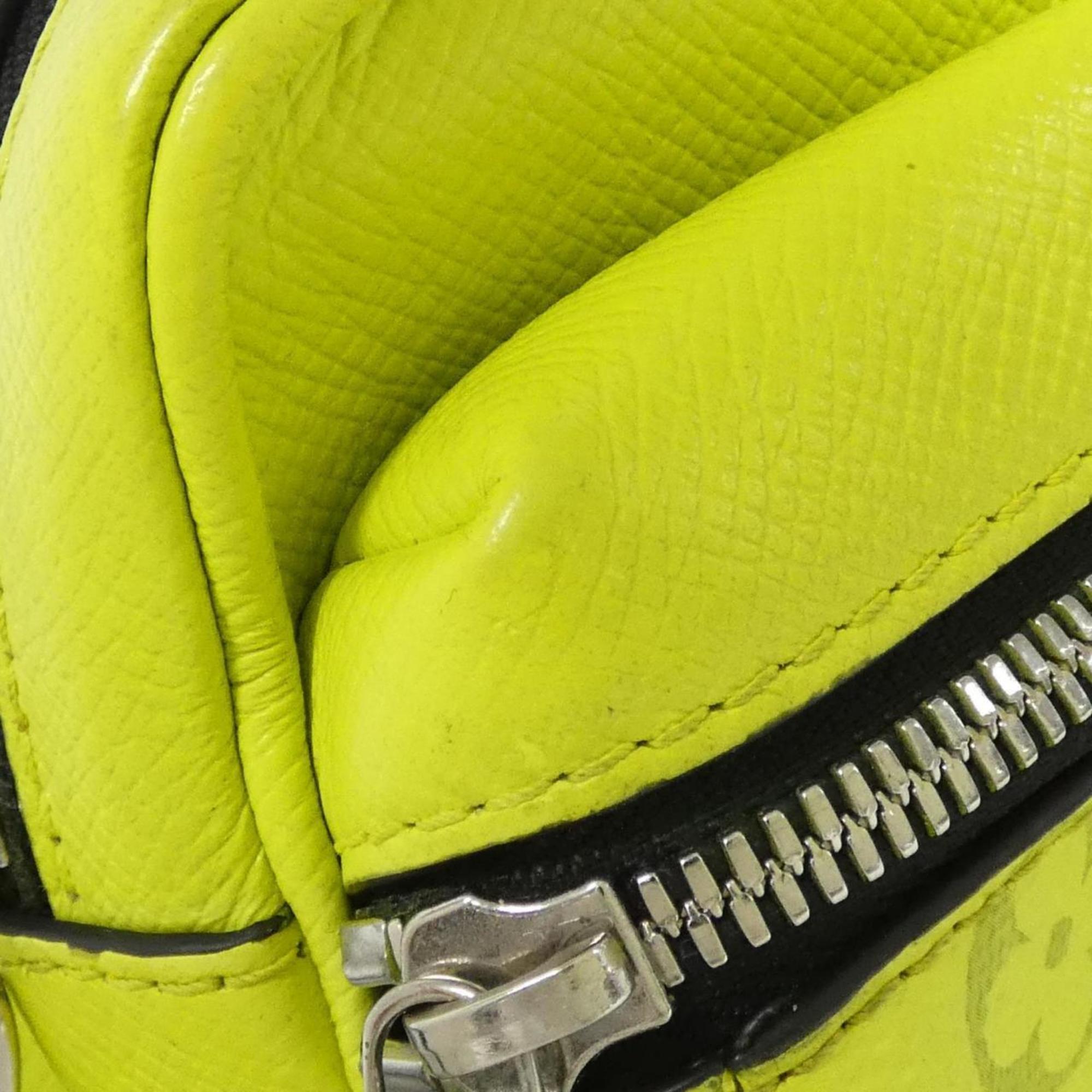 Louis Vuitton Jaune Yellow Coated Canvas Leather Shoulder Bag (Pre-Owned)