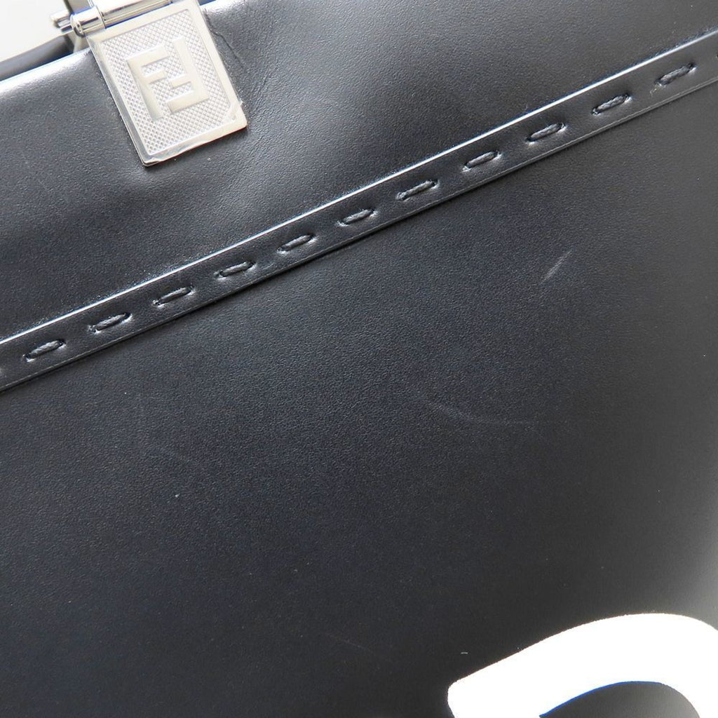 Fendi Black Leather Tote Bag (Pre-Owned)
