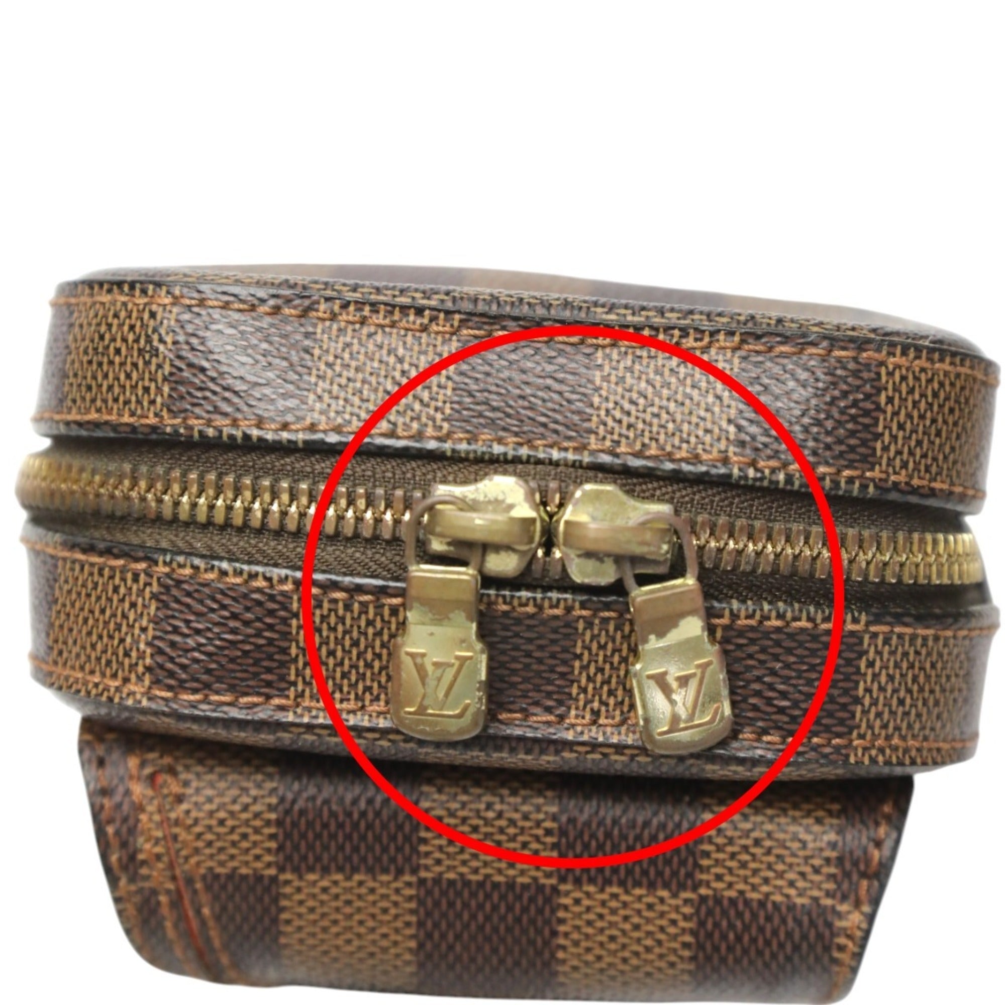 Louis Vuitton Damier Brown Damier Canvas Ebene Galle Damier Canvas Sling Bag (Pre-Owned)