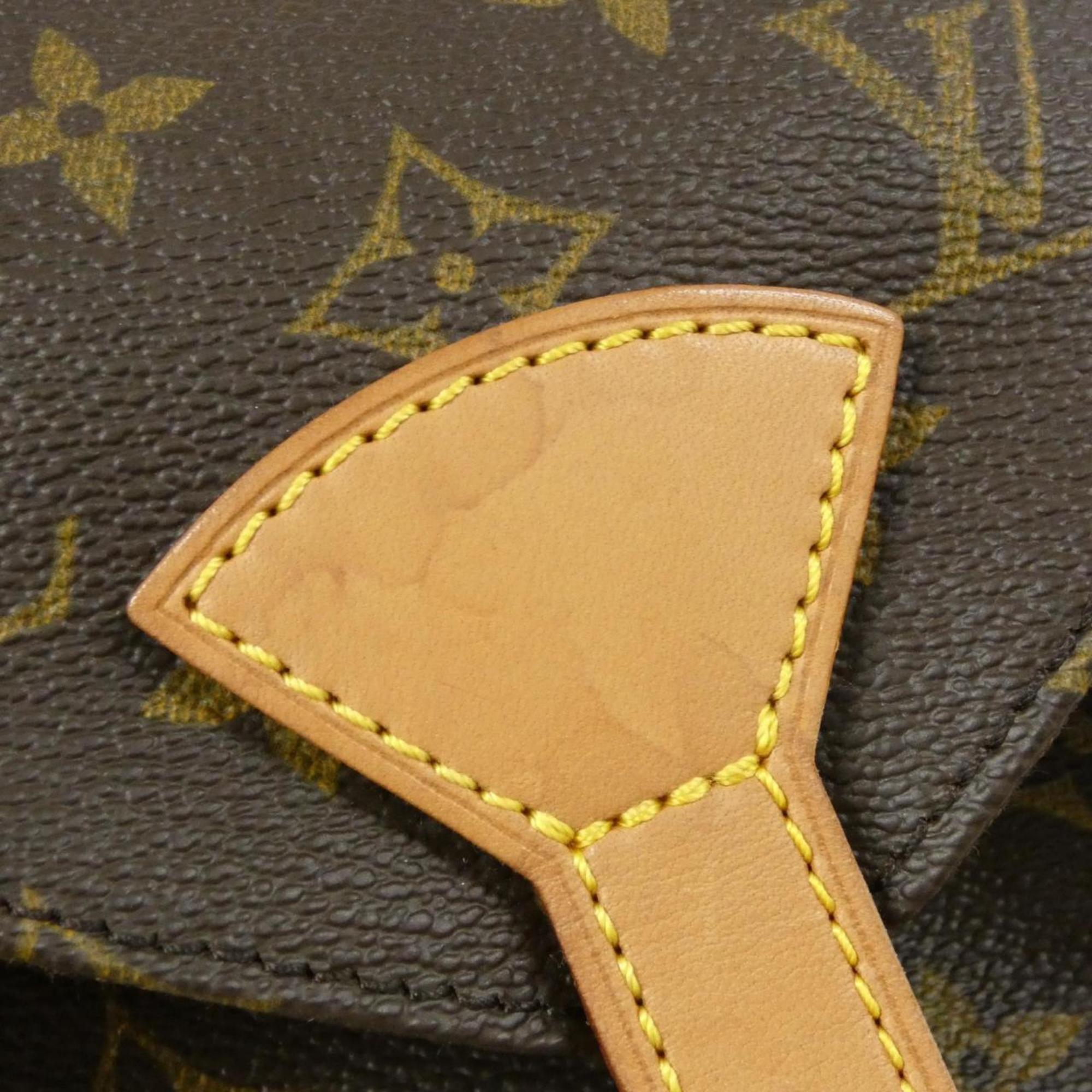 Louis Vuitton Marron Coated Canvas Backpack (Pre-Owned)